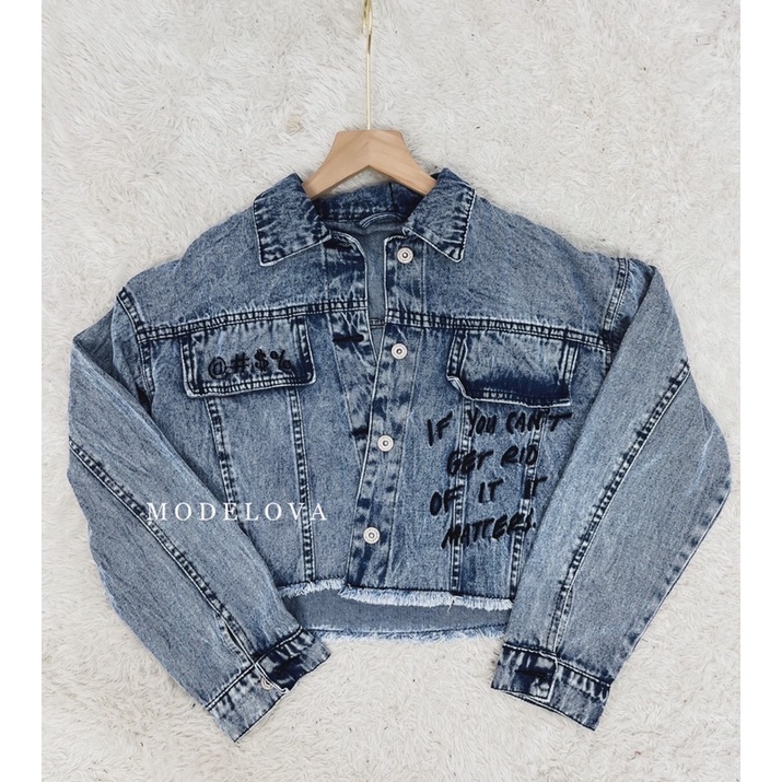 MDLV ~ Jaket Jeans D 4116 4117 Jaket Jeans Cewek Jaket Jeans Premium Jaket Jeans Import Good Quality Women Jeans Jaket Fashion Import