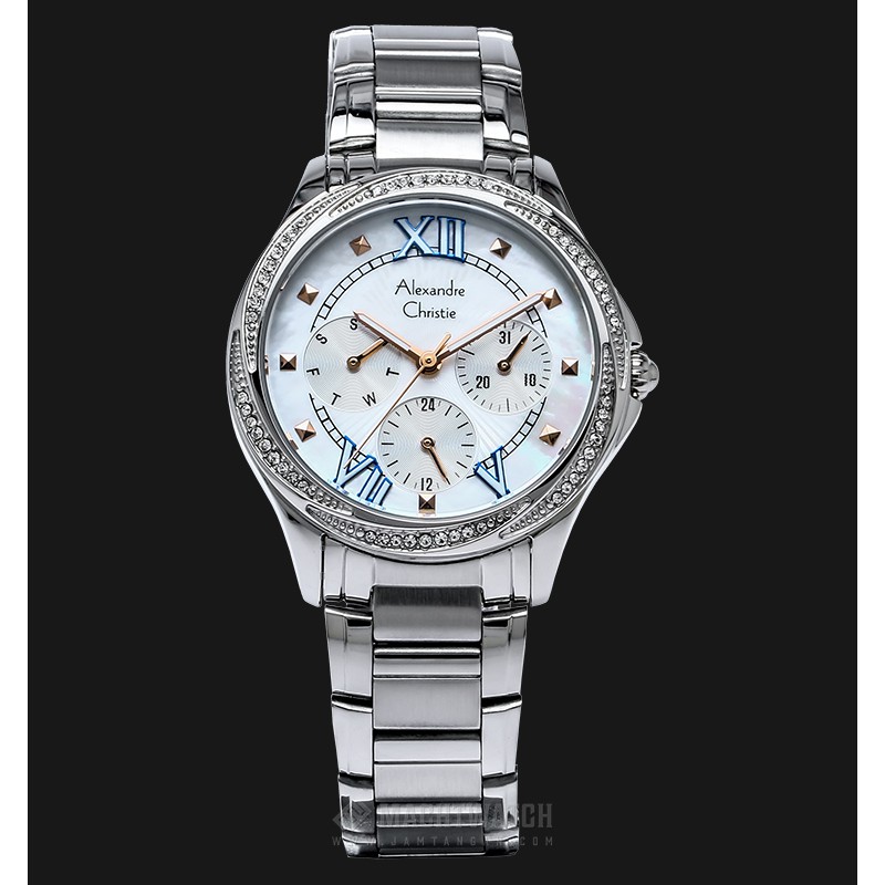 Alexandre Christie AC 2643 BF BSSMS Ladies Mother of Pearl Dial Stainless Steel