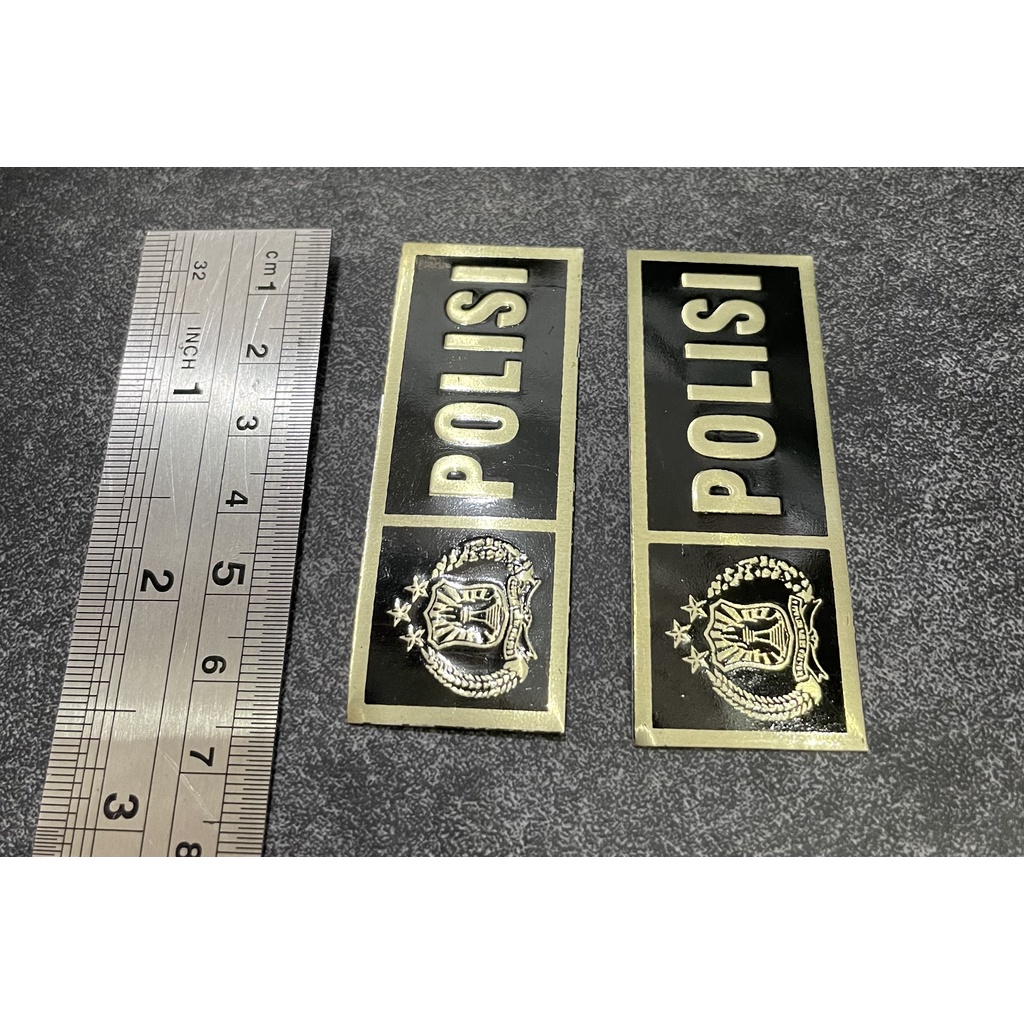 Sticker Plat Polis* - Stiker Plat Police - Stiker plat mobil Polis* - Stiker plat motor Polis*