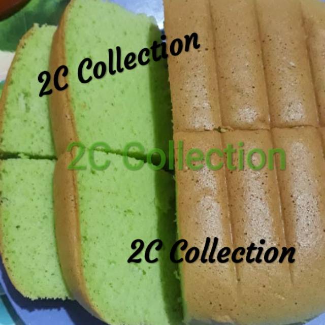 

Ogura pandan cake n ogura coklat cake