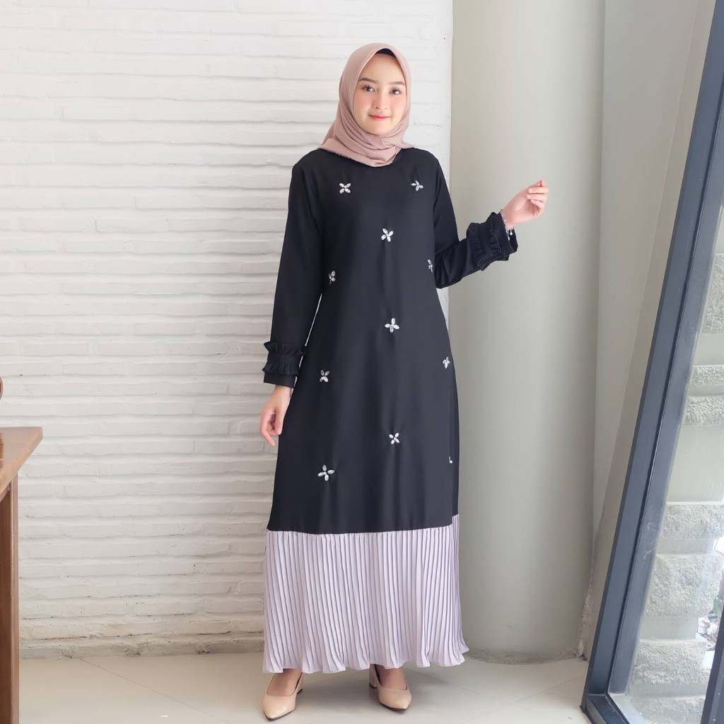 Gamis agatha / maxi dress muslim / fashion gamis / best / montek