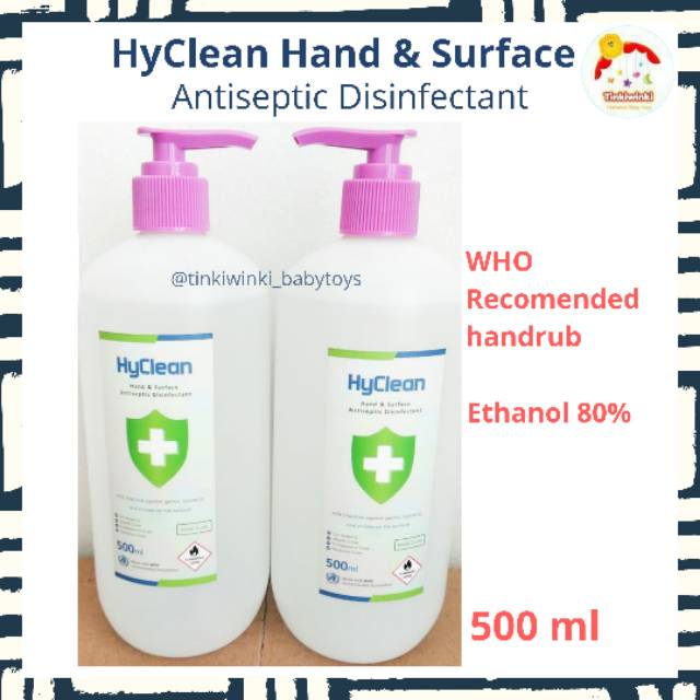 HyClean Hand & Surface Antispetic Desinfectant 500ml