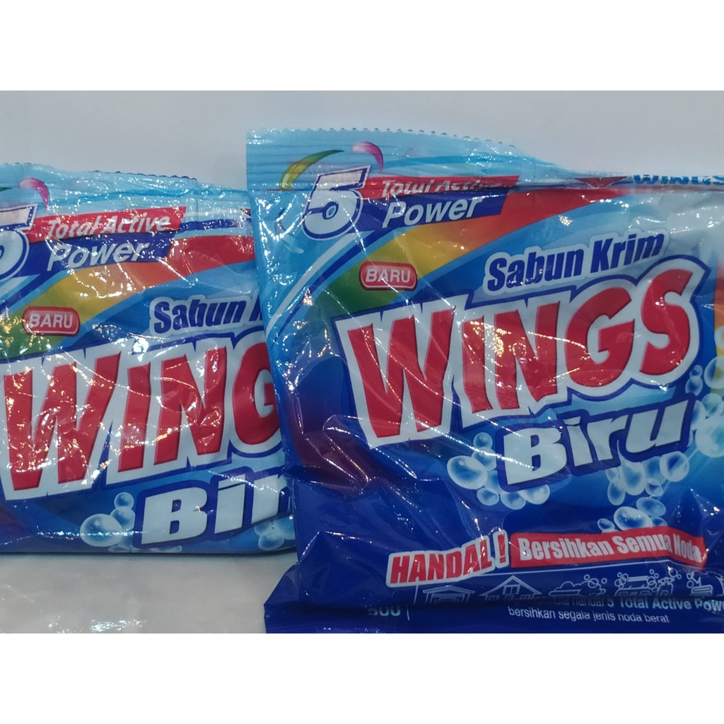 Sabun Cream Ekonomi Wings Biru Sabun Colek 500K 174gr Siwak