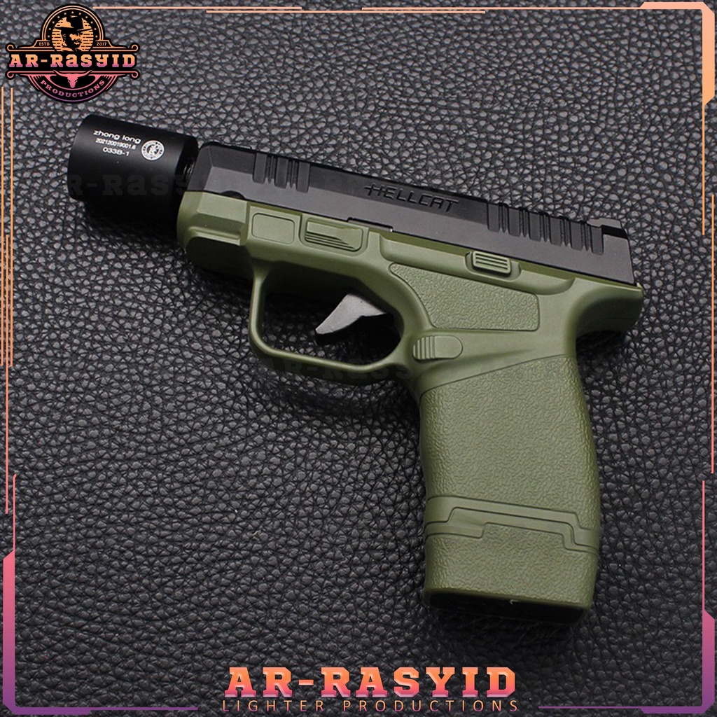 BISA COD Korek Api Pistol Hellcat 2 Api Bara Las Gas Zhong Long PS-033B-1