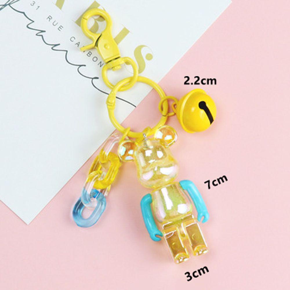 [Elegan] Gantungan Kunci Wanita Perempuan Violent Bear Bubble Transparan Bear Key Pendant