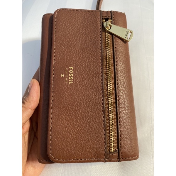 Used/Preloved - Fossil Preston RFID Multi Wallet VVGC - Brown