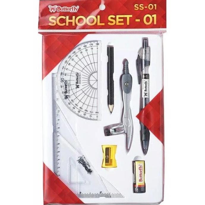 

Butterfly School Set - 01 / Alat Tulis set