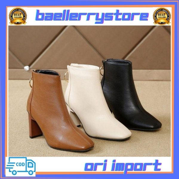 BS / Sepatu Boots Wanita Hak Tinggi Fashion Premium Quality 234