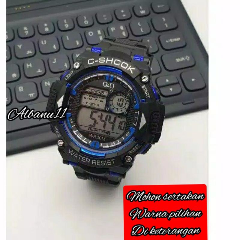 BISA BAYAR DI TEMPAT JAM TANGAN QQ DIGITAL RUBBER