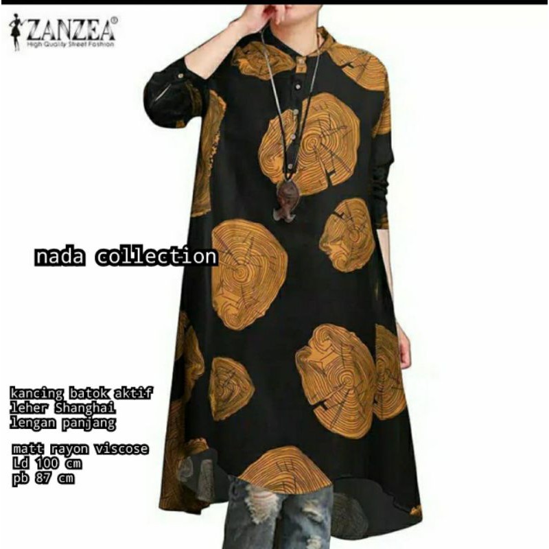 BEST SELLER ZANZEA TUNIK RAYON VISCOSE ALLSIZE FIT TO XL