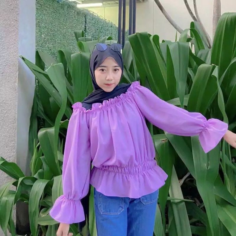 BLOUSE CINO CROPTY | CROP TOP | ATASAN WANITA | SELEBGRAM HITS