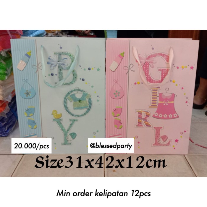

PAPERBAG BOY GIRL GOODIEBAG LAKILAKI PEREMPUAN HAMPERS TUJUH BULANAN - Boy