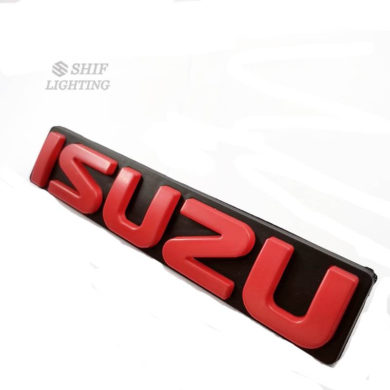 1pc Stiker Emblem Logo Isuzu Bahan Abs Untuk Grill Depan Isuzu Mux Dmax