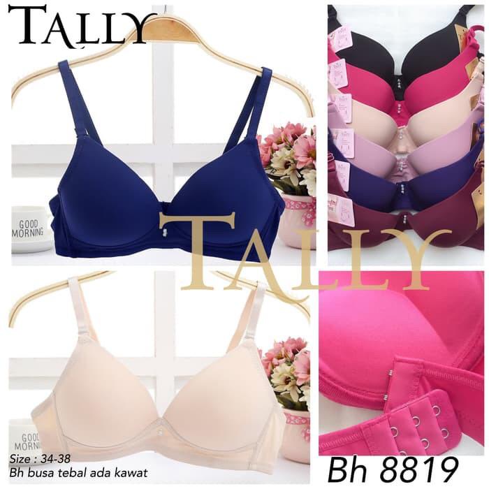 PALING MURAH ! BH BRA 8819 TALLY BUSA TEBAL POLOS MEREK TALLY - BH PENGANGKAT PAYUDARA - MEMBESARKAN PAYUDARA - BH PUSH UP TALLY - BH BUSA SEDANG - PAKAI KAWAT ADA KAWAT - KAIT 2 CUP B - SIZE 34 36 38