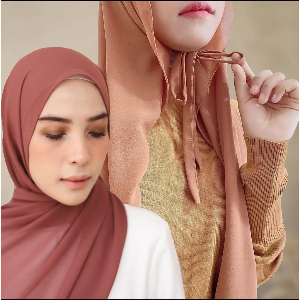 PASHMINA INSTAN TALI BAHAN WOLFIS  PREMIUM 170X70 CM