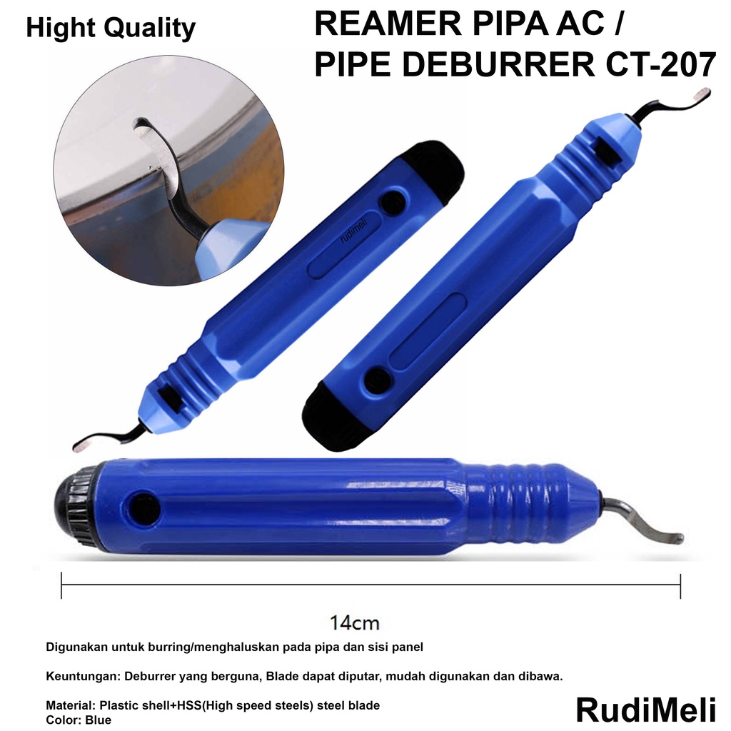 REAMER PIPA AC / PIPE DEBURRER BURRING/ALAT UNTUK menghaluskan pada pipa dan sisi panel CT-207 HARGA EKONOMIS