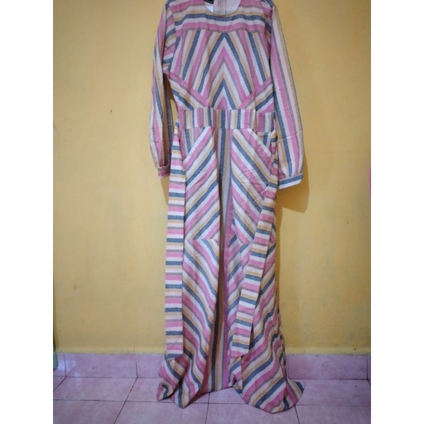 gamis garis garis by mustbe_hijab