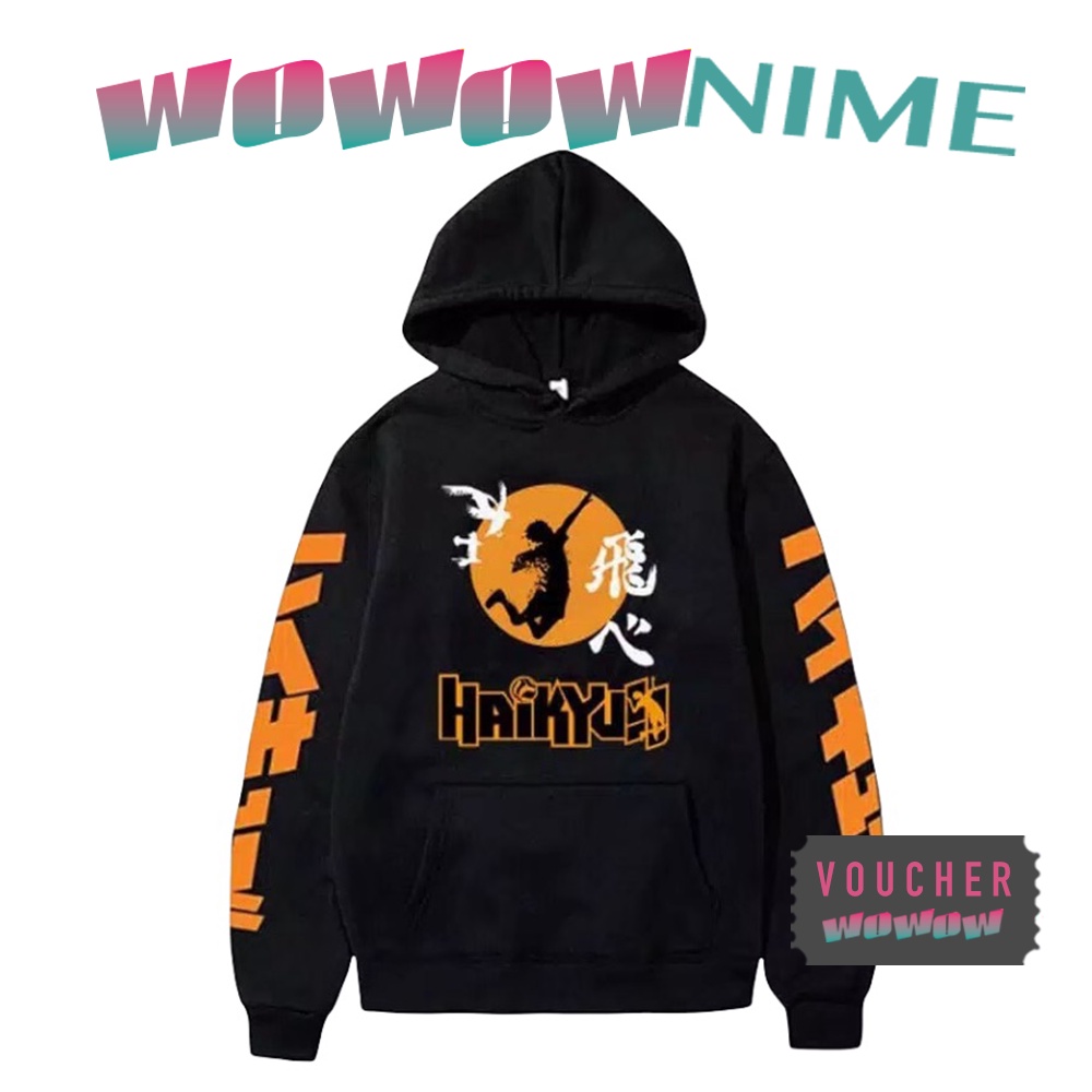 Haikyuu Karasuno - Anime Jaket Hoodie Cosplay - Shōyō Hinata Haikyuu Karasuno Kostum - Tracksuits Co