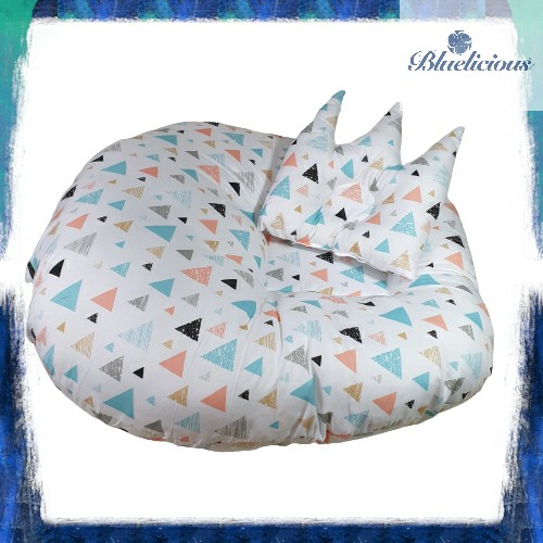 Sofa Bayi - Baby Lounger - Motif Segitiga