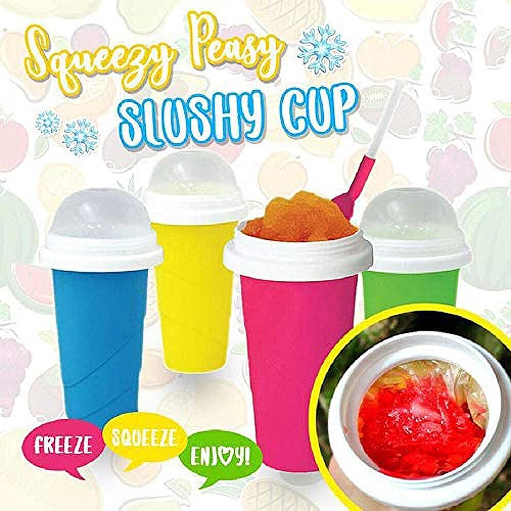 Top Slushie Maker Cup Anak Dan Keluarga Milk Shake Slushy Maker Double Layer Cooling Cup Smoothies Cup