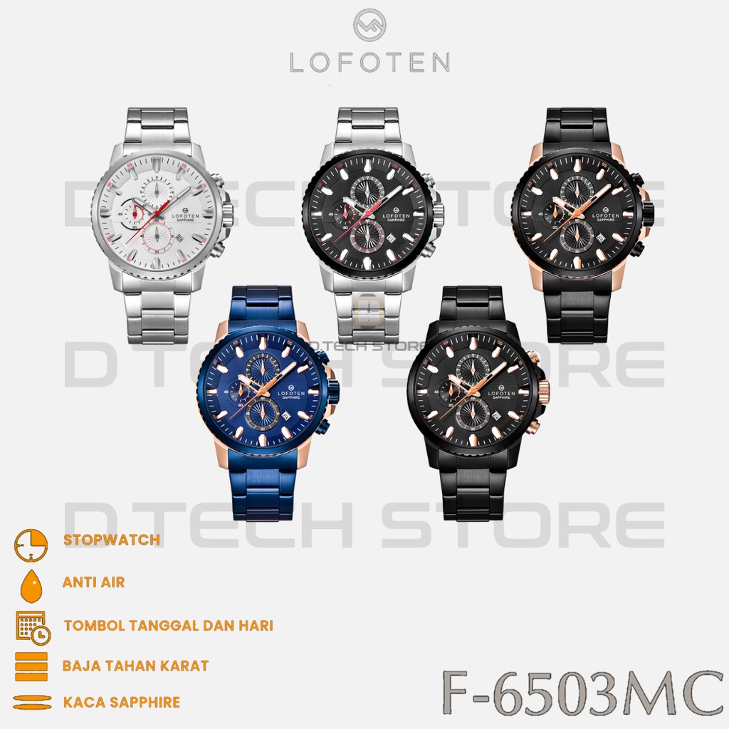 Jam Tangan LOFOTEN Original F-6503L Stainless Steel/F-6503MC Original LOFOTEN