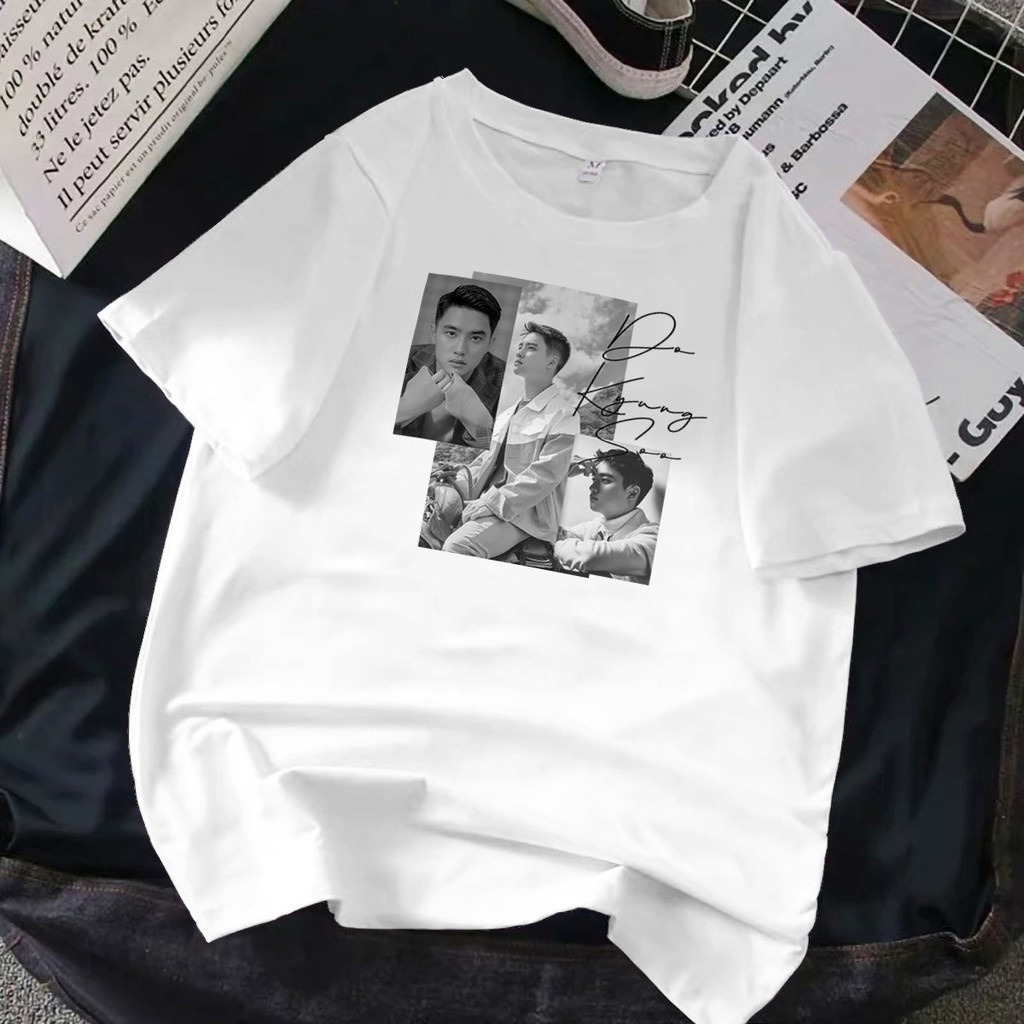 Pretty Savage- Kaos Oversize EXO Do Kyung Soo Photo Grey