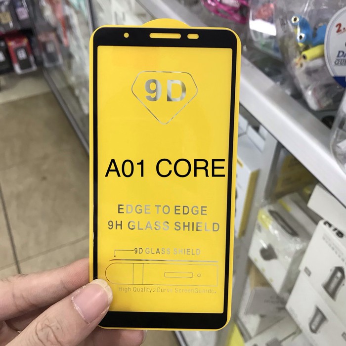 Tempered Glass full glue full cover for samsung a01 core