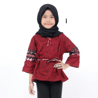 Blouse Batik Anak Cewekjip