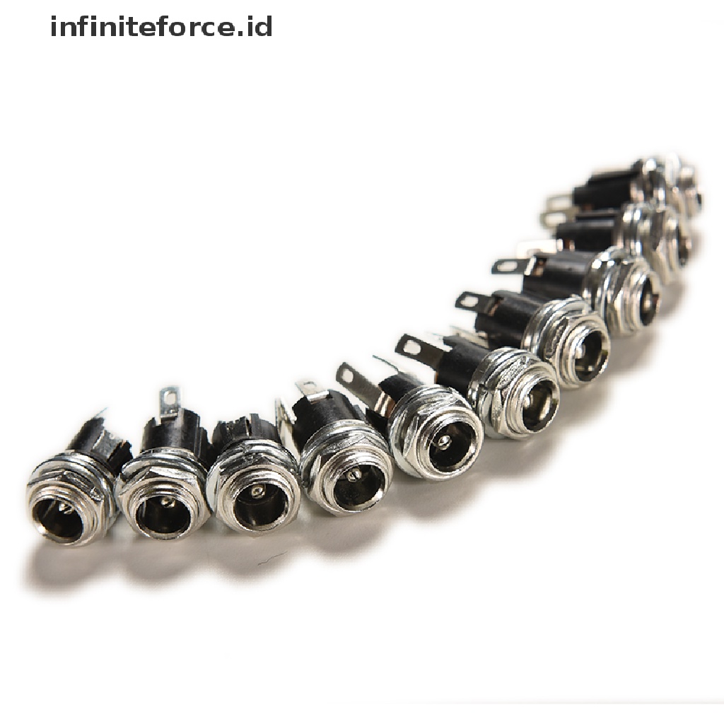 (Infiniteforce.Id) 10pcs Soket Jack Power Supply Dc Female 5.5mm X 5.5mm