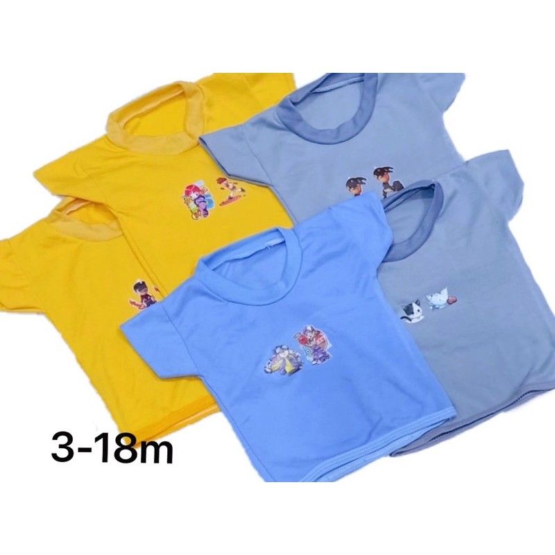 1pcs /3pcsbaju bayi 3-18bulan minimalis katun/ kaos oblong anak bordir sablon