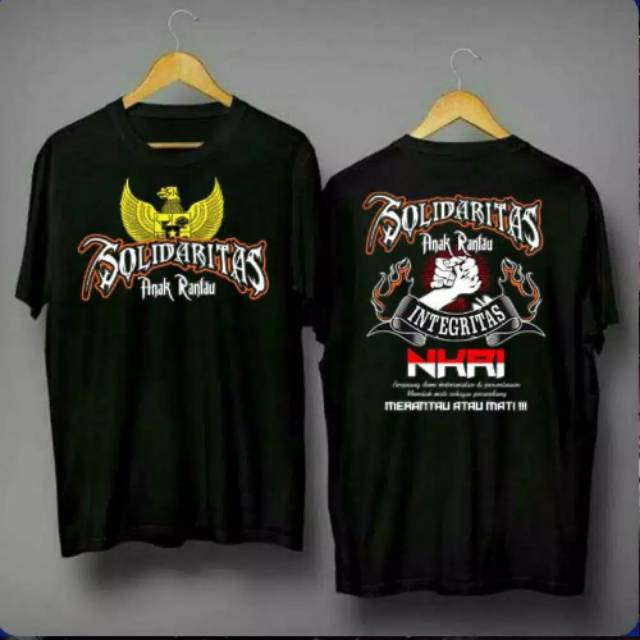 Lightfashion - Kaos Pria / Kaos Distro Solidaritas Anak Rantau NKRI BN004