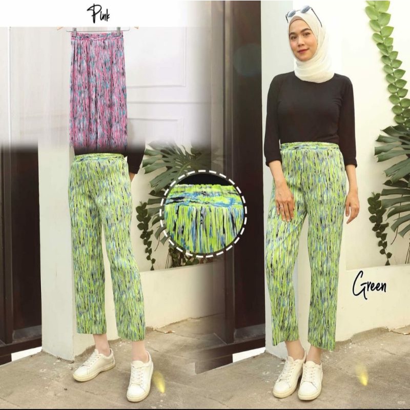 KULOT PLISKET LIDI PREMIUM/CELANA KULOT LIDI MOTIF ABSTRACK TIE DYE TERBARU