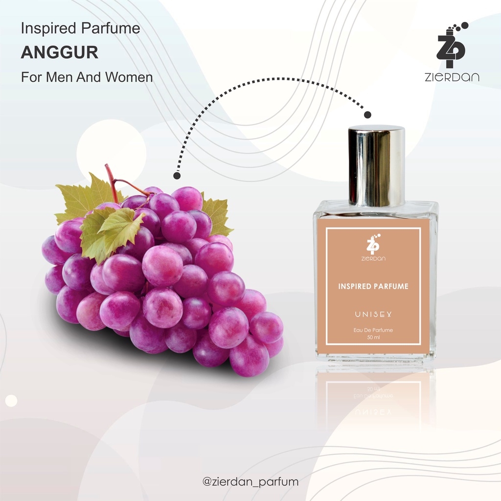 Zierdan Inspired Parfum Buah Anggur Parfume Farfum Minyak Wangi Tahan Lama Pria &amp; Wanita Unisex