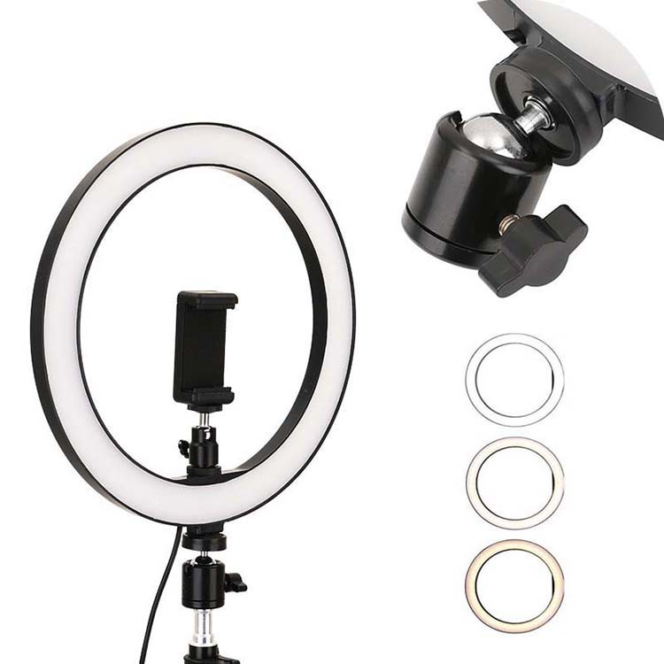 Paket Ring Light LED 26Cm Lampu Make Up Tripod Ring Light Ring LED Ring Light Selfie