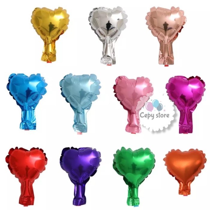 Balon Foil Love / Balon Foil Hati Supermini 10cm