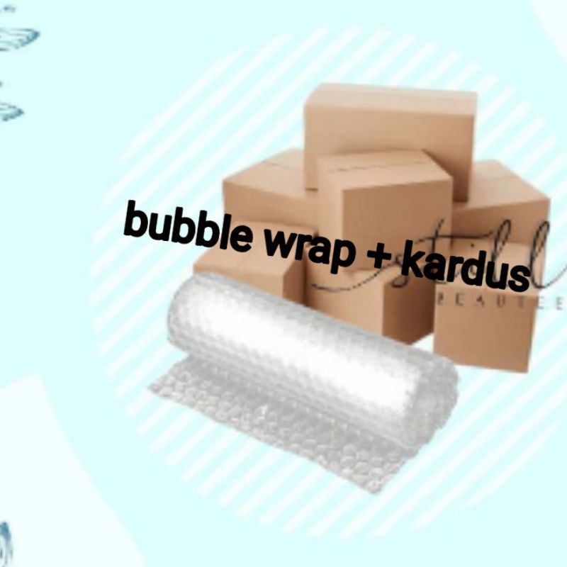 

bubble wrap dan kardus pengaman paket