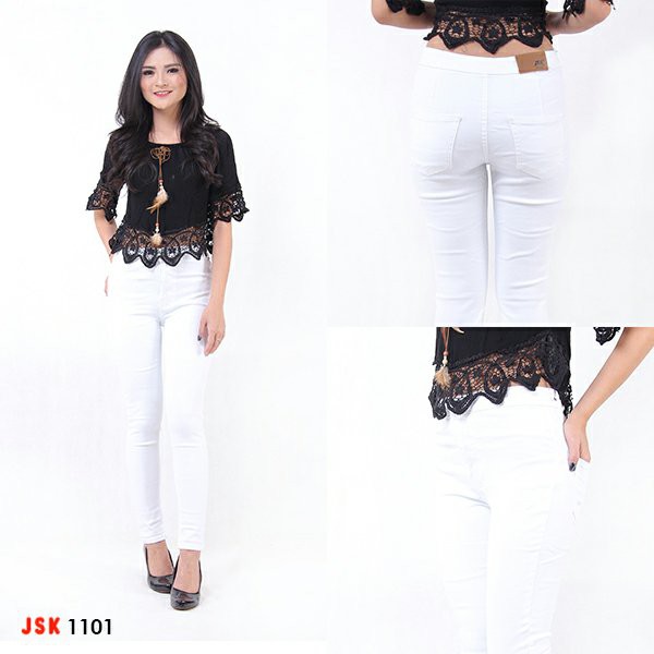 UNIX BIG SIZE CELANA HIGHWAIST JEANS WANITA