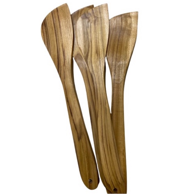 Sodet Kayu Jati Ujung Miring 32cm
