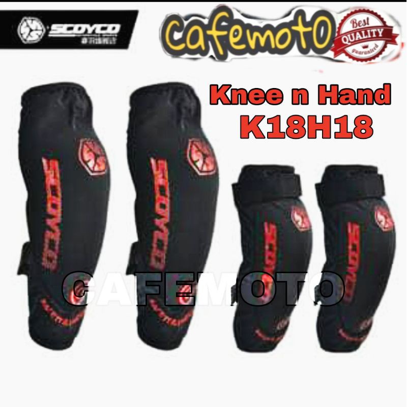 Deker Knee n Elbow SCOYCO K18H18 VOLTZ [Soft n Comfort] pelindung lutut dan sikut sepeda Protector Decker