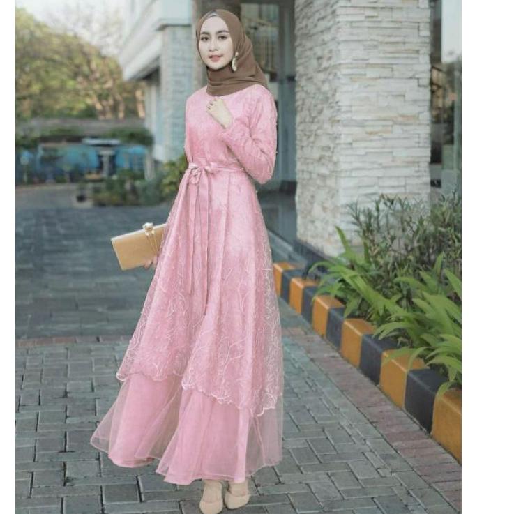 SABRINA MAXY KAYLA MAXY DRESS KONDANGAN JUMBO GAMIS BRUKAT REMAJA GAMIS KONDANGAN GAMIS BRUKAT FULL 