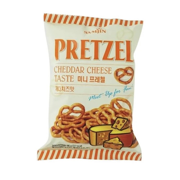 

Snacks SAMJIN Pretzel Korea rasa Cheddar Cheese isi 85gram
