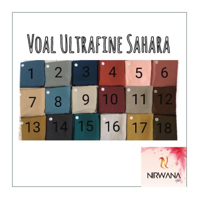 NIRWANA HIJAB - VOAL ULTRAFINE SAHARA 4