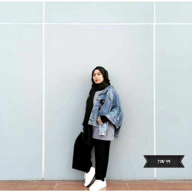 30+ Ide Style Hijab Dengan Celana Kulot Hitam