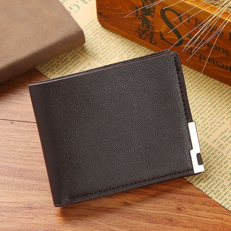 CYS Dompet Lipat Pria Kulit Pu Dompet Pria Murah Wallet Keren Elegan Trendy Murah D52