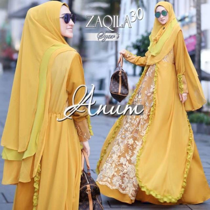 GAMIS set anggun mewah by. Anum / Zaqila premium vol. 3