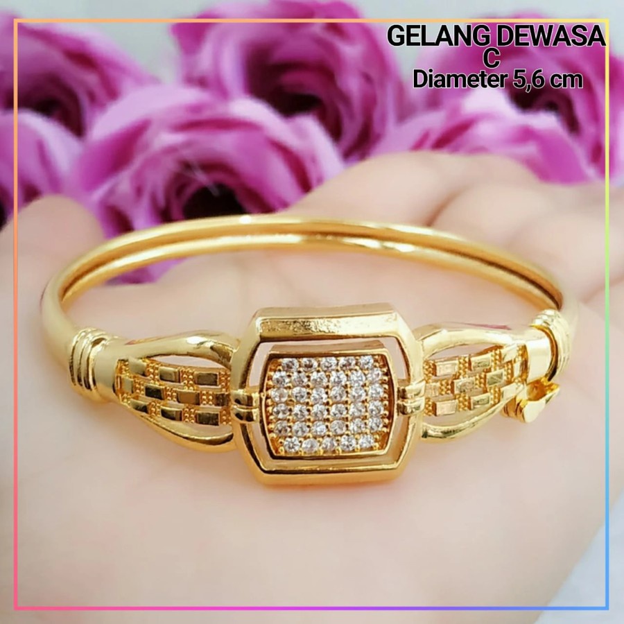 Gelang xuping gelang dewasa bangle/bangkok permata lapis emas gold B180