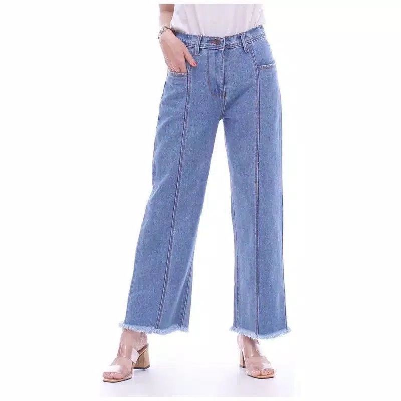 Nafa Jeans - High waist kulot wanita terbaru/kulot jeans tulang rawis