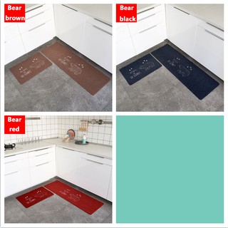 2PCS Dicetak Rumah Kamar  Mandi  Dapur Anti  Slip  Lantai  