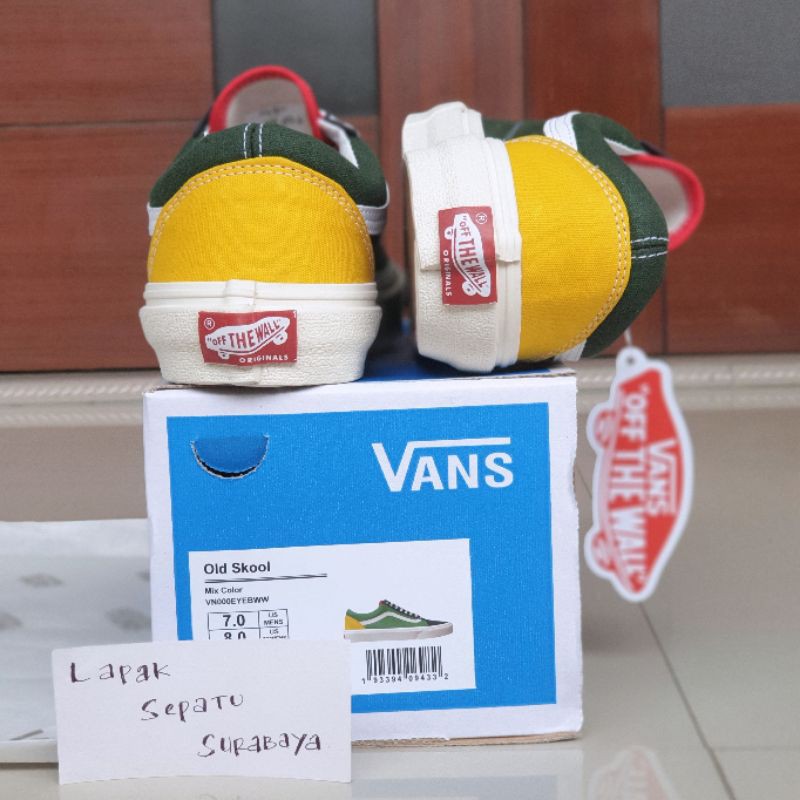 Sepatu Vans Old Skool Vault Og Rainbow Yacht Club PREMIUM BNIB Sneakers Casual Pria Wanita