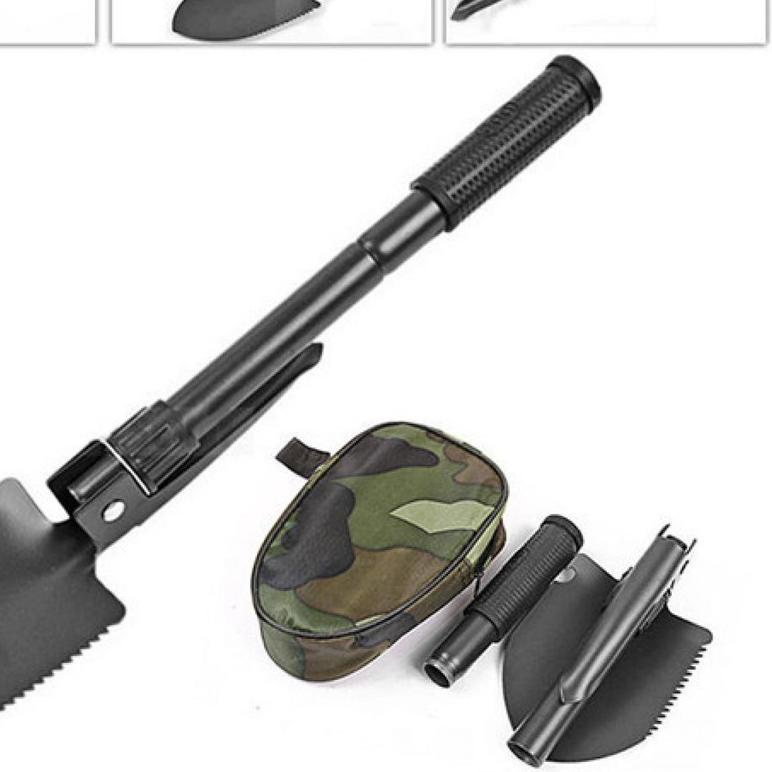 ✪ ALAT CANGKUL SEKOP ALAT BERKEBUN ARMY SURVIVAL KECIL MINI LIPAT SERBAGUNA BERKEMAH ✰